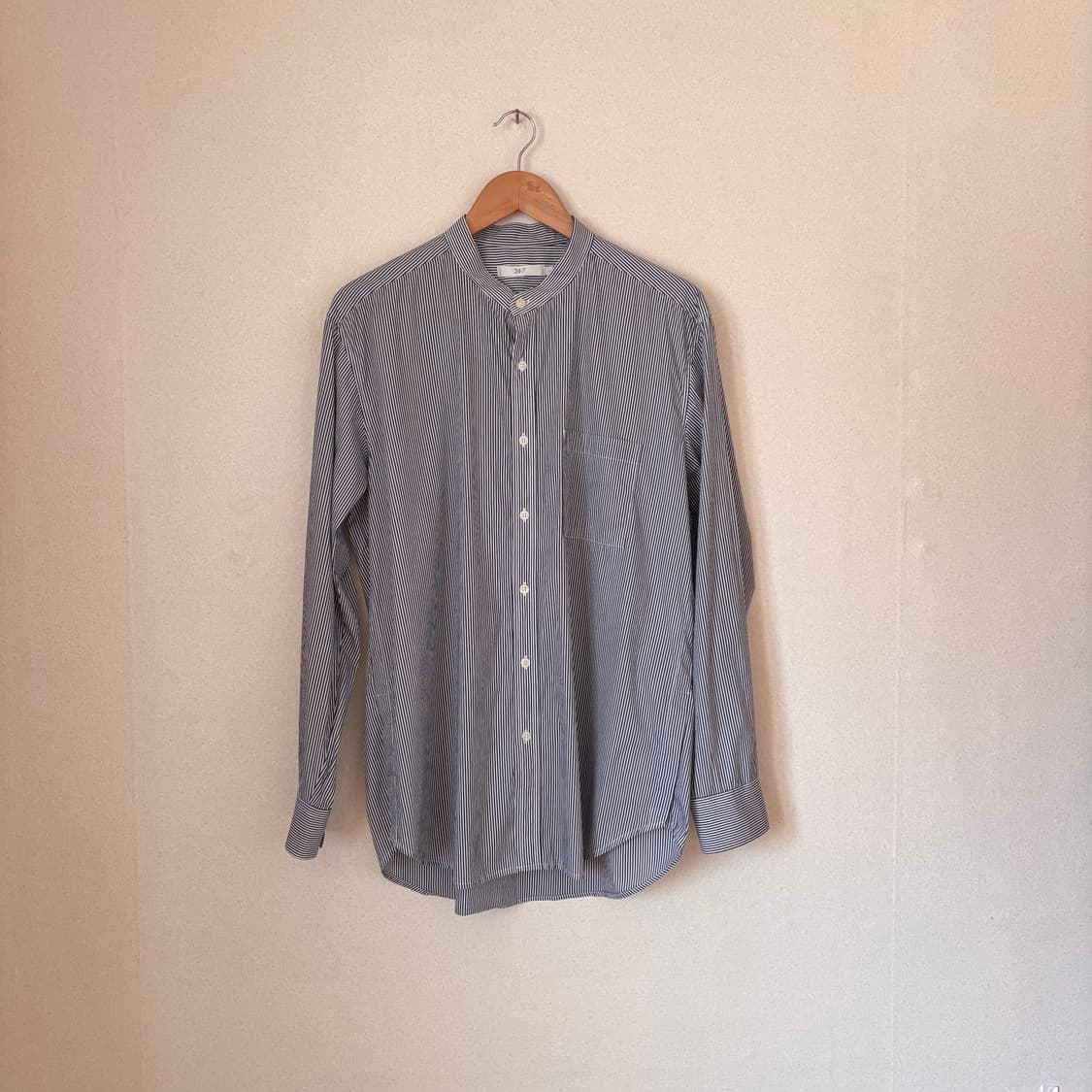 247 시리즈 셔츠 남방 박스핏 L 루즈핏 스트라이프 스판  상품이미지1