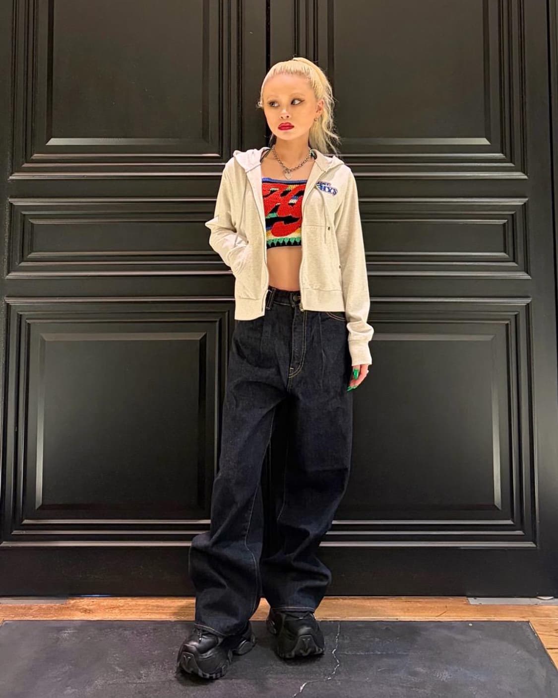 HYSTERIC GLAMOUR 1 Tuck Wide Denim Pants 상품이미지4