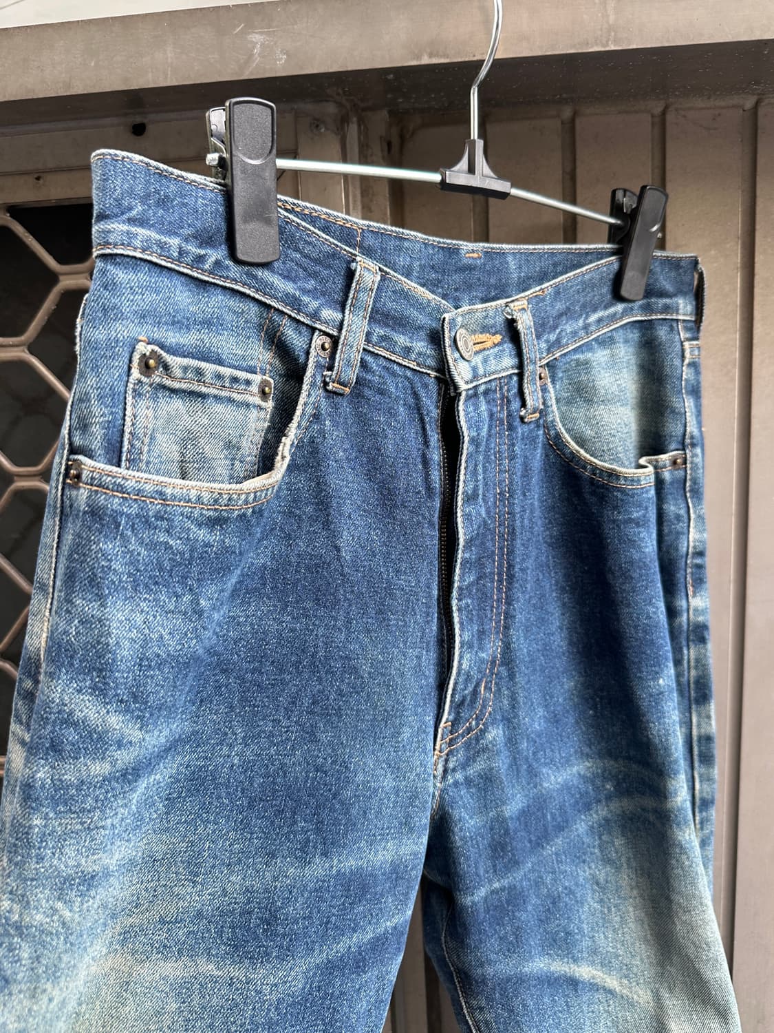 NONE vintage yellow washing denim pants 상품이미지3