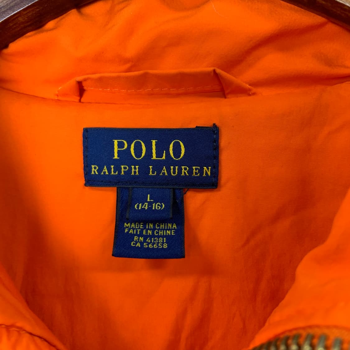폴로 랄프로렌 오렌지 퀼팅 경량 패딩 상품이미지6