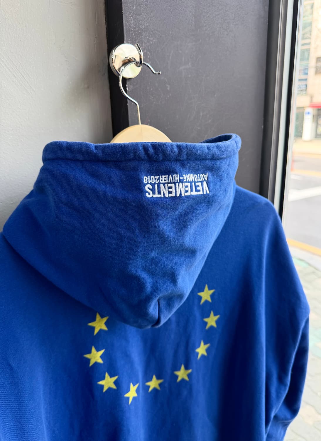 XXS/ 베트멍 블루 유로 오버 후드티 상품이미지9