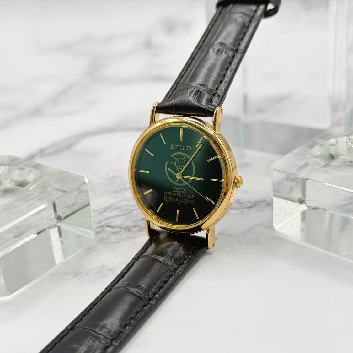 90s00s 빈티지 세이코 2002 월드컵 메모리얼 골드 워치 상품이미지1
