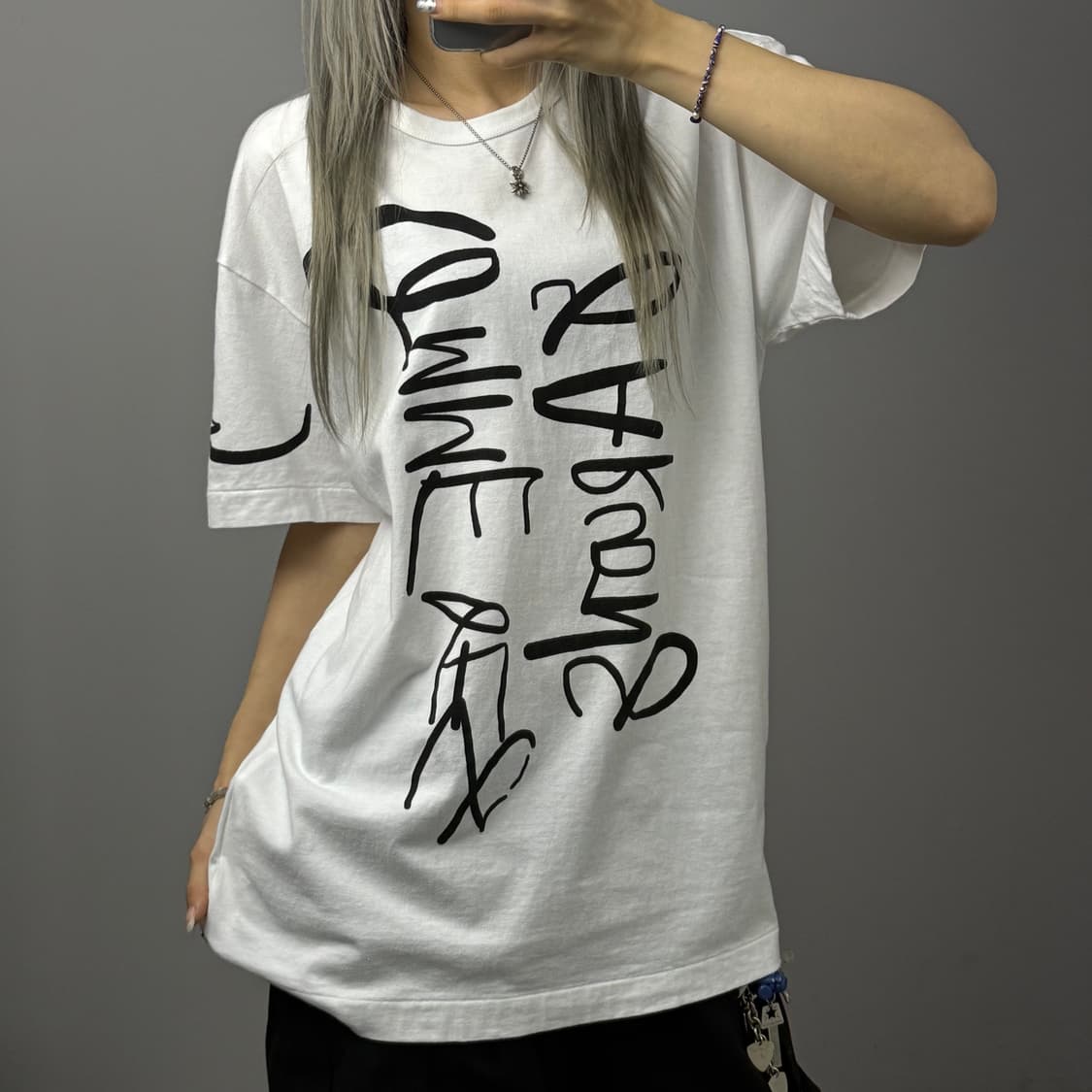 Comme des Garcons X Lea Colombo 레터링 화이트  상품이미지2
