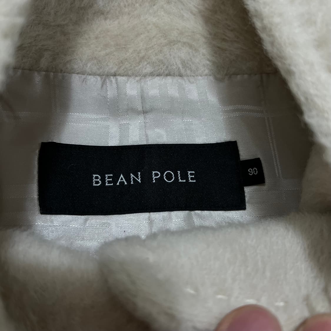 빈폴 여성 알파카 비죠 스탠드넥 싱글 롱코트 [아이보리] S/90 상품이미지4