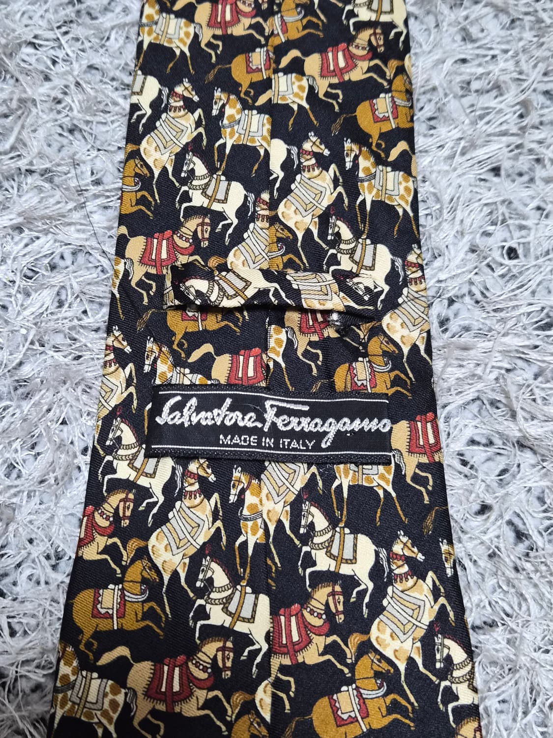 페레가모Ferragamo 말 패턴 넥타이 Free - N66 상품이미지4