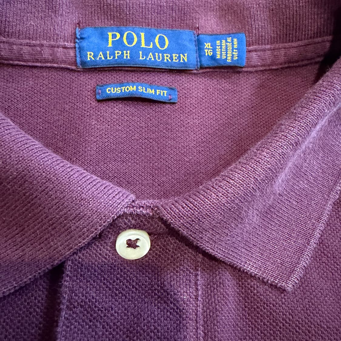 폴로 랄프로렌 미니포니 버건디 폴로 셔츠 상품이미지3