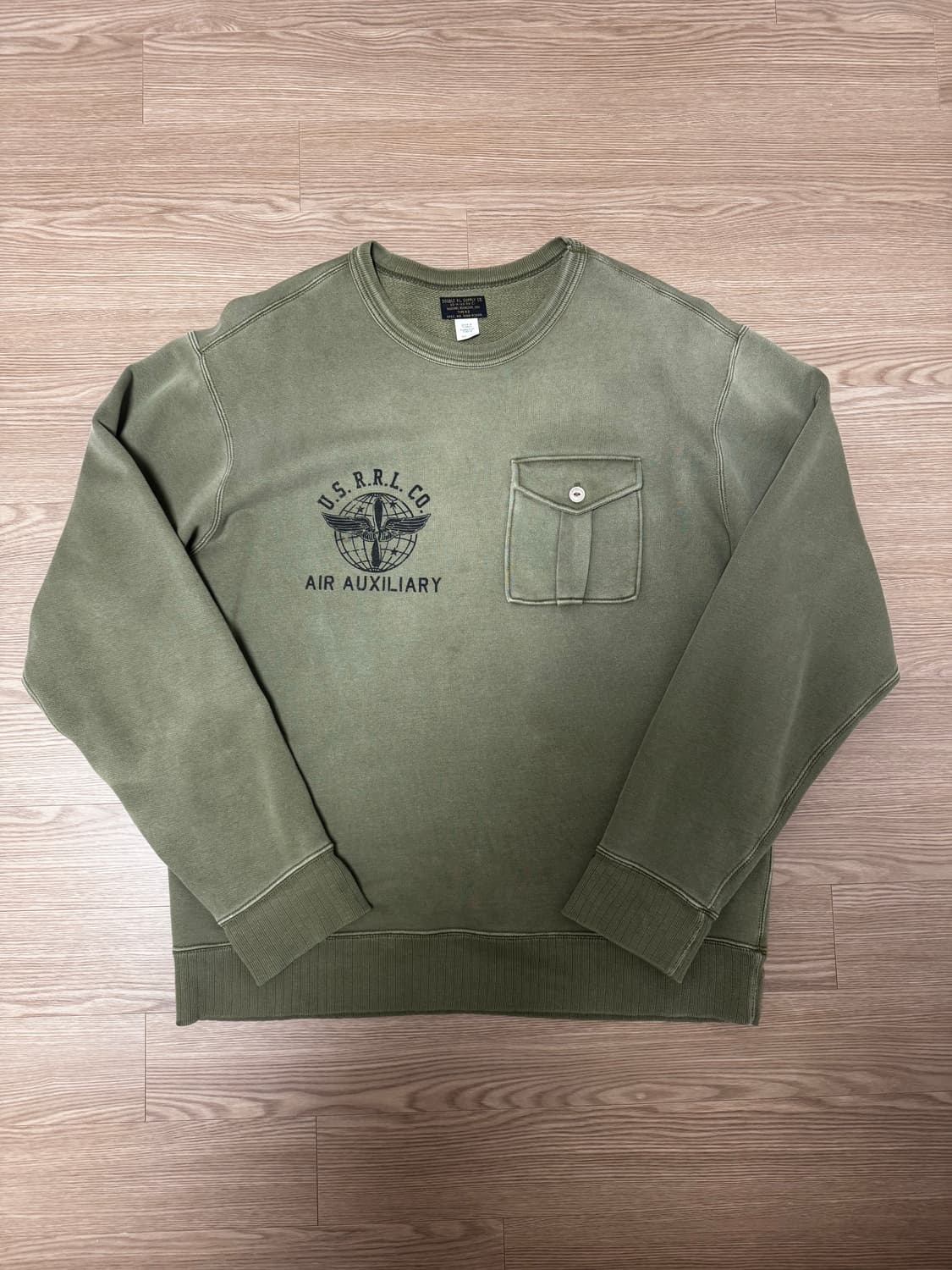 RRL 더블알엘 카키색 포켓 맨투맨 L 상품이미지1