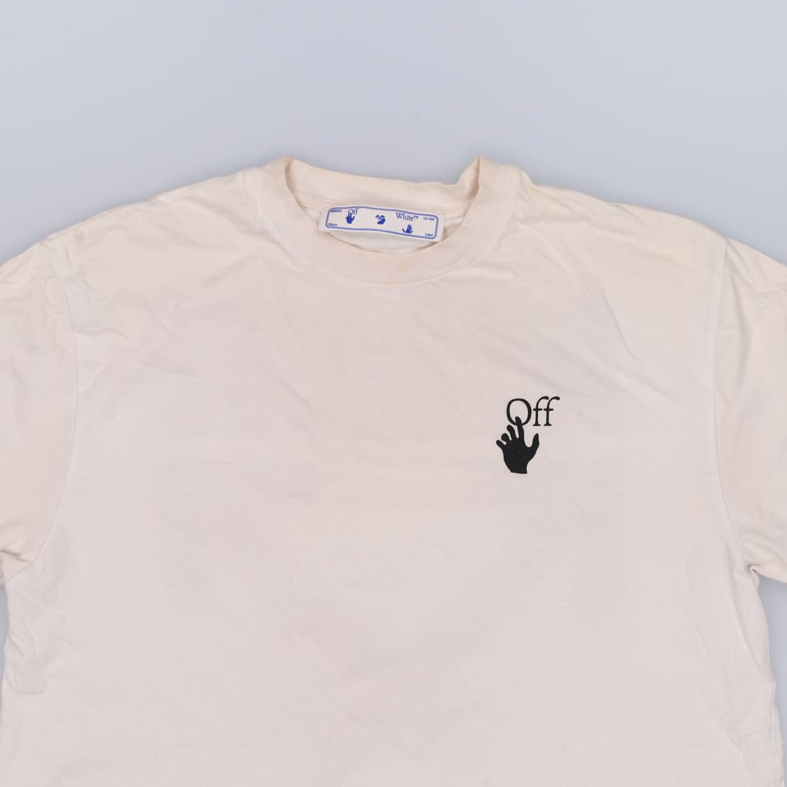 XXS 오프화이트 프린팅 반팔티 0327H1 상품이미지4