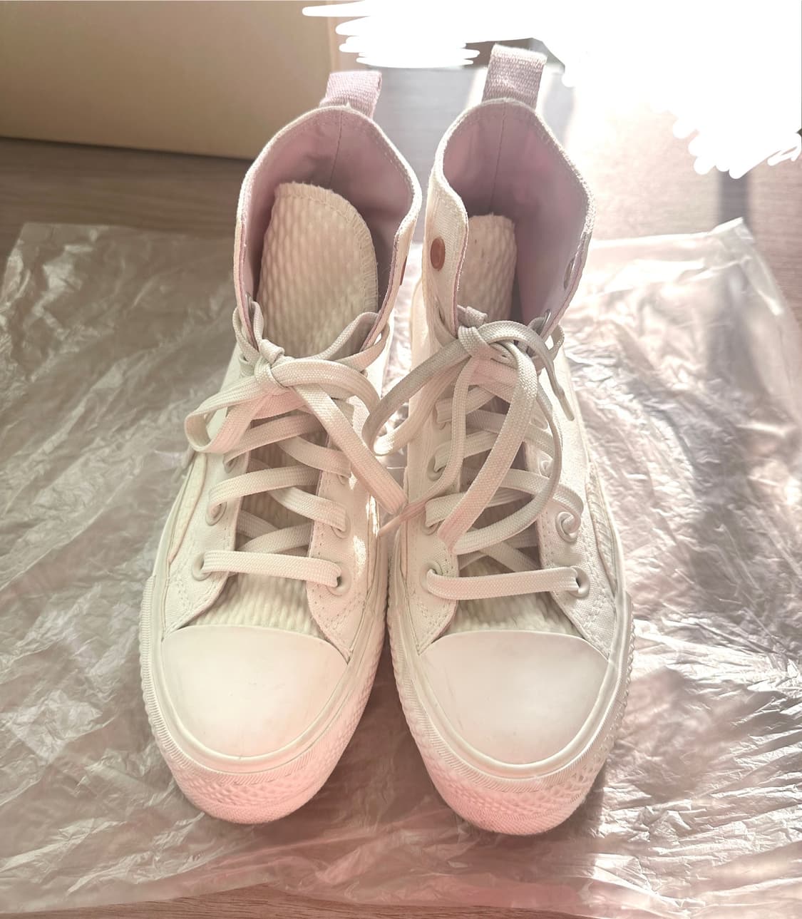 (225) 컨버스 척테일러 올스타 하이 리프트 퓨처 유틸리티 빈티지화이트 상품이미지5