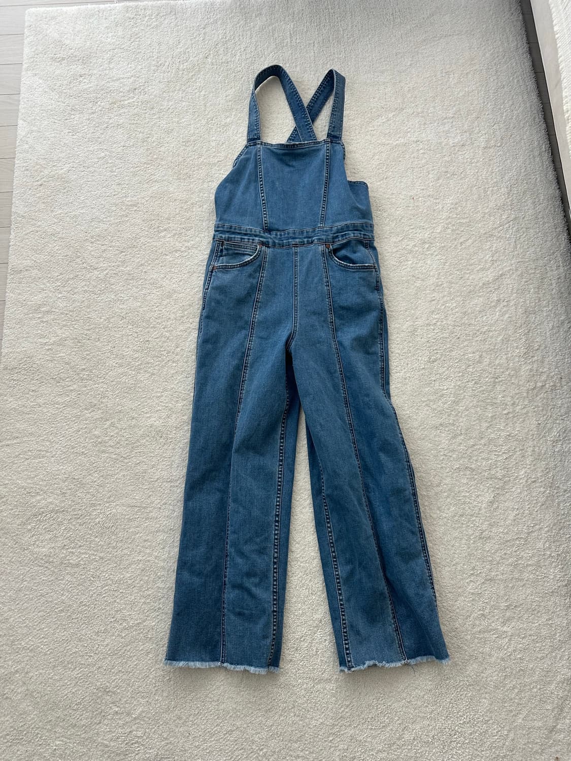 랭글러 데님 멜빵바지 26사이즈 상품이미지1