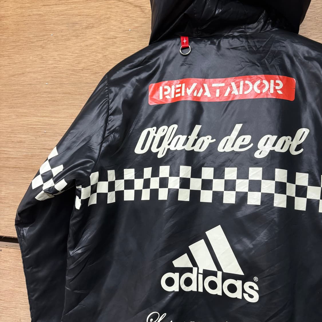 아디다스 레이싱 유광 후드 집업 (M)   상품이미지2