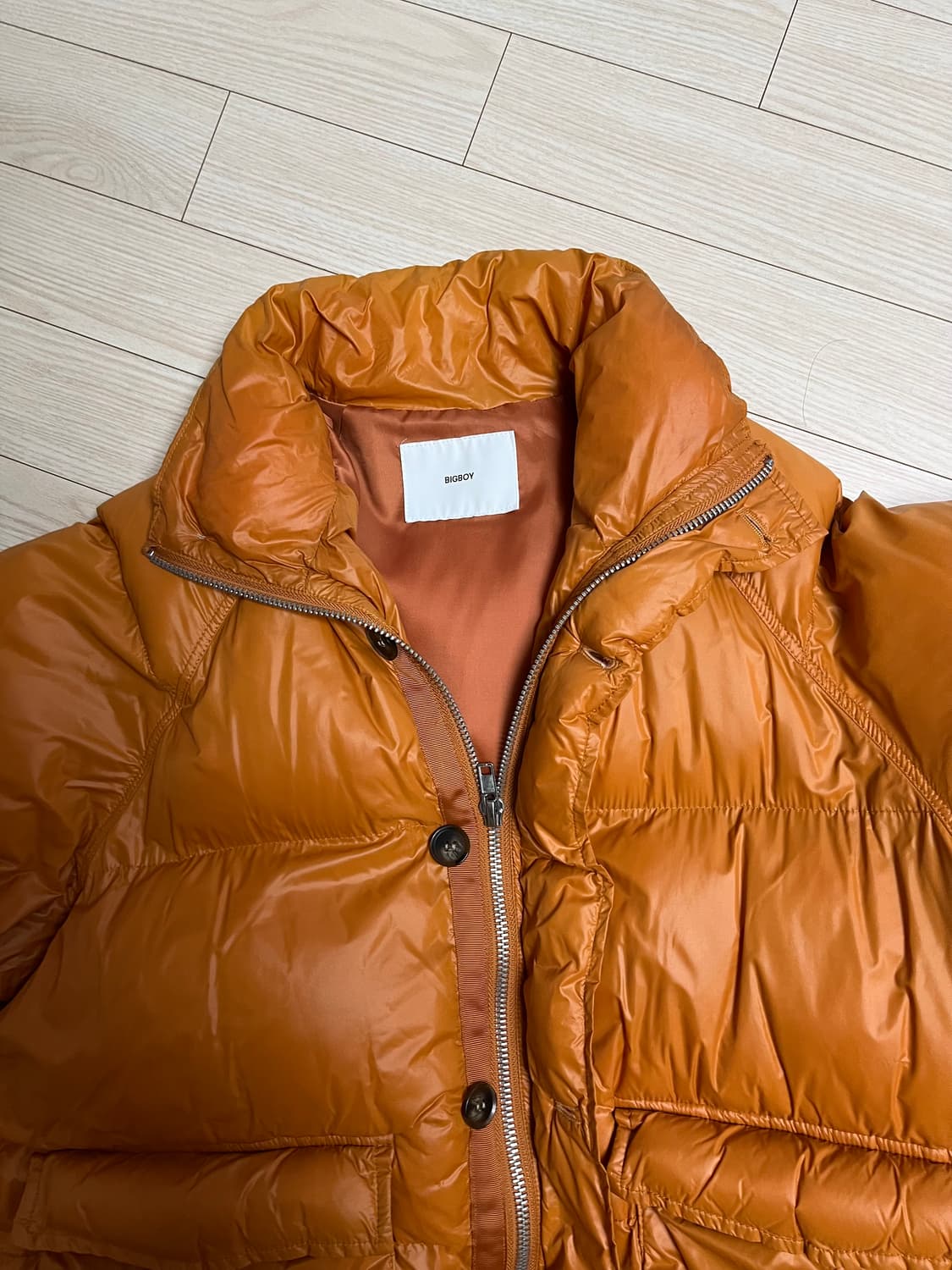 오렌지색 패딩 100-105 상품이미지1