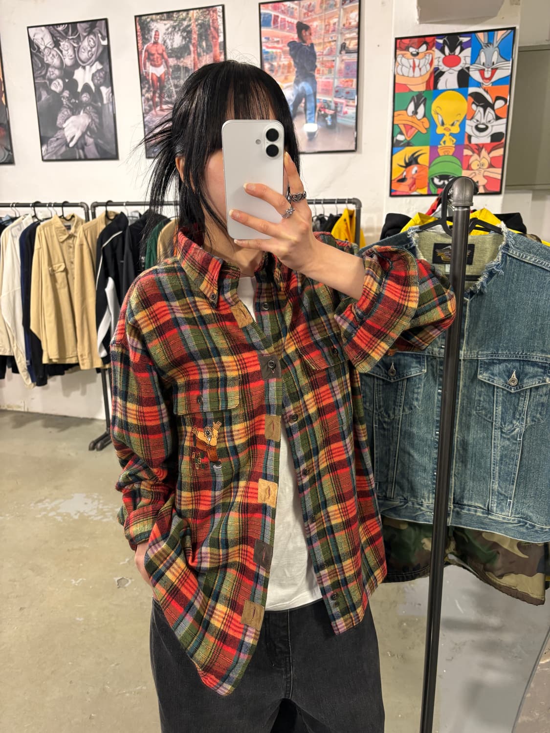 일제 빈티지 체크남방  상품이미지2