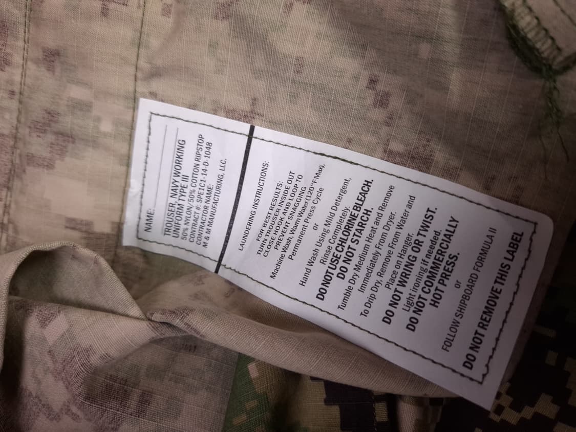 택새제품 오리지날 미해군 네이비실 전투복 2종 상품이미지4