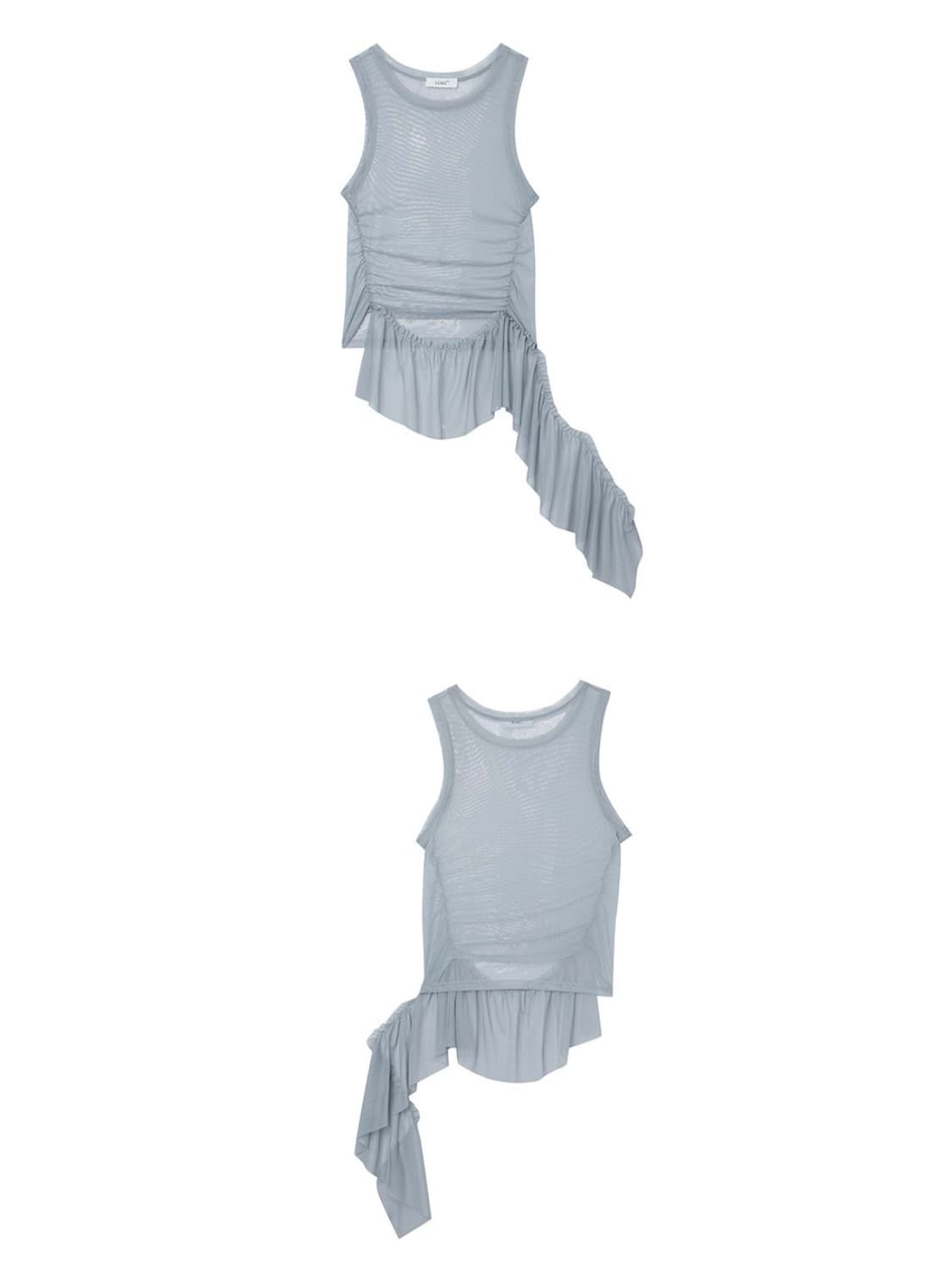(새상품) LCDC MESH FRILL SLEEVELESS TOP 상품이미지7