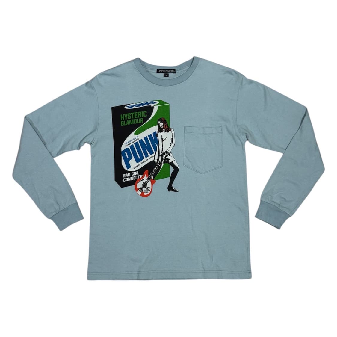 히스테릭 글래머 락커 히스걸 펑크 포켓 디테일 롱슬리브 상품이미지1