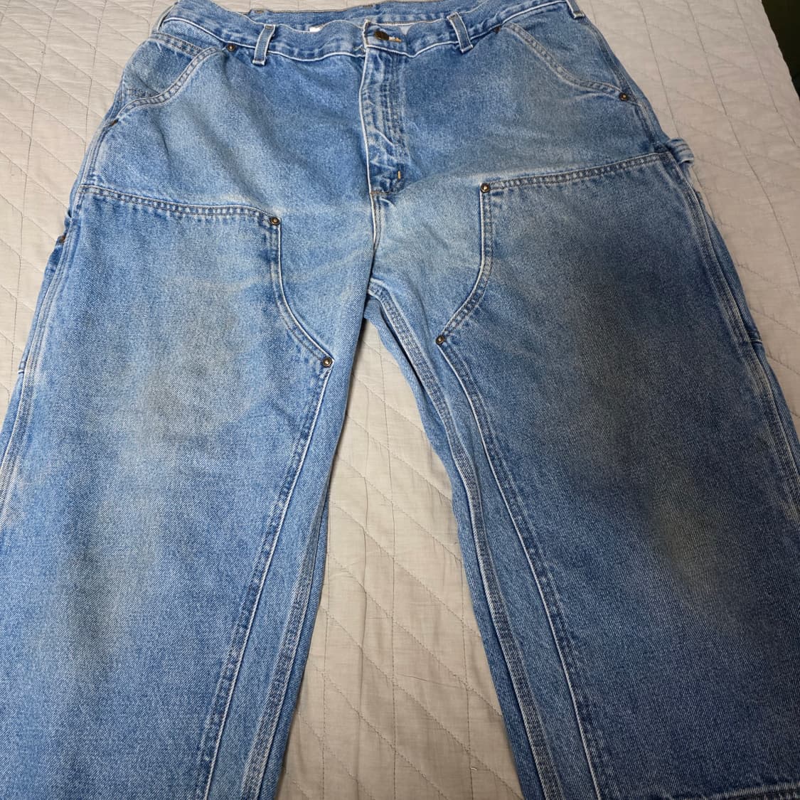 [38X32] 빈티지 칼하트 더블니 B73 DST 데님팬츠 굿 B-21 상품이미지2