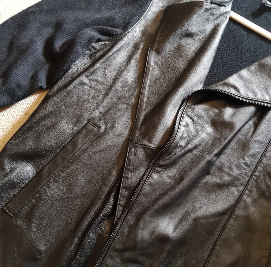 존 바바토스 사선 집업 가죽 자켓 가디건 100 상품이미지5