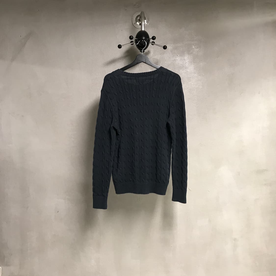 폴로 랄프로렌 케이블 니트 블랙 XL 상품이미지7