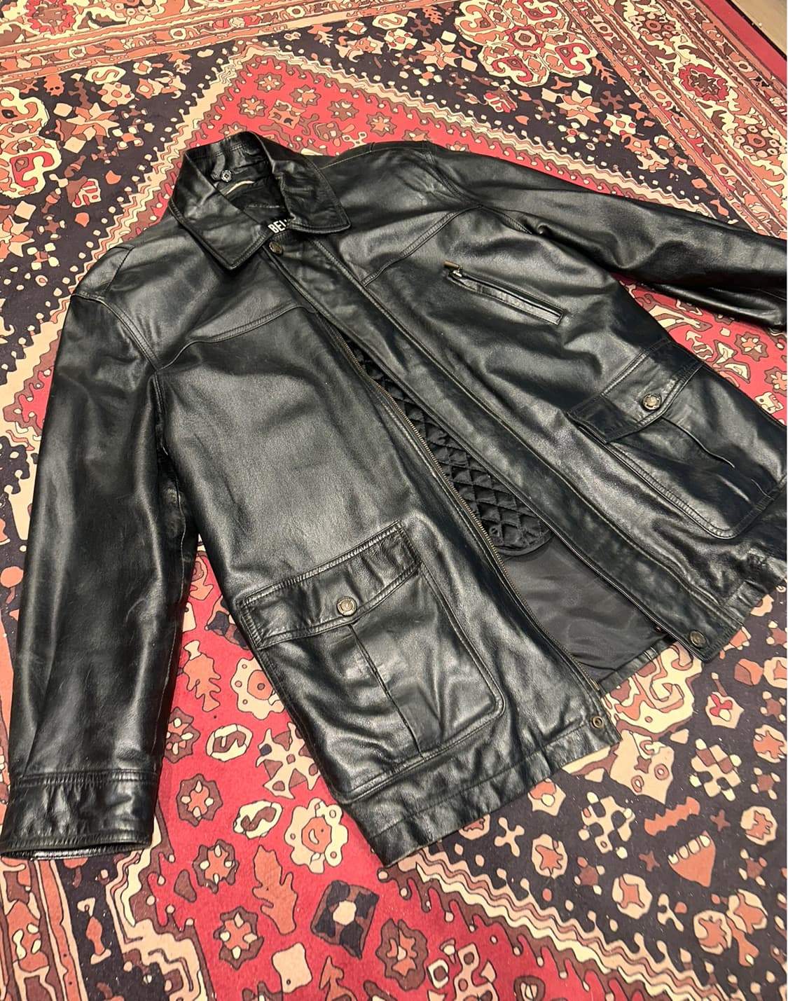 ( XL ) 가죽자켓 레더자켓 가죽코트 가죽카코트 가죽롱코트 상품이미지5