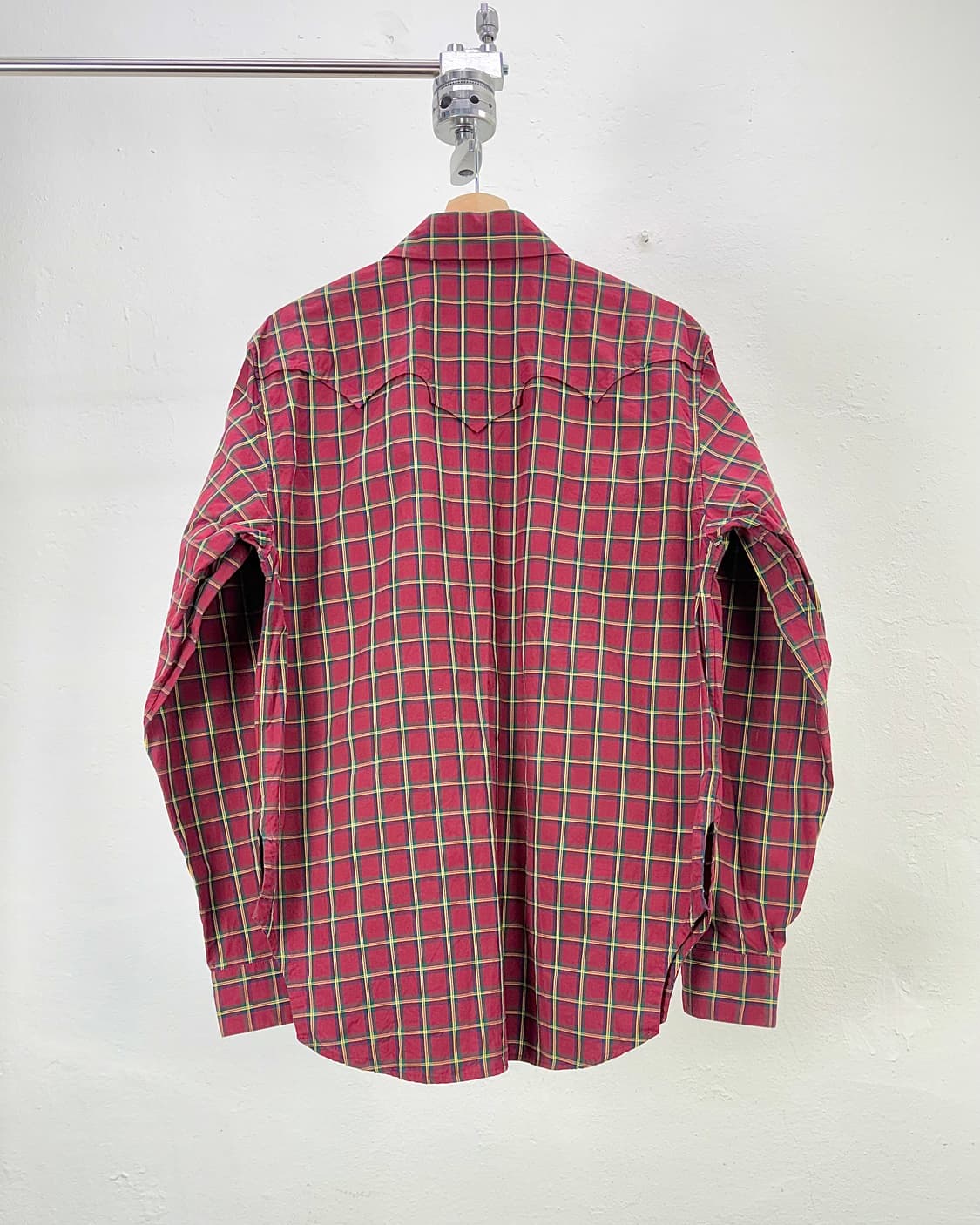 토가 투 웨스턴 레드 플라이드 체크 코튼 셔츠 상품이미지6