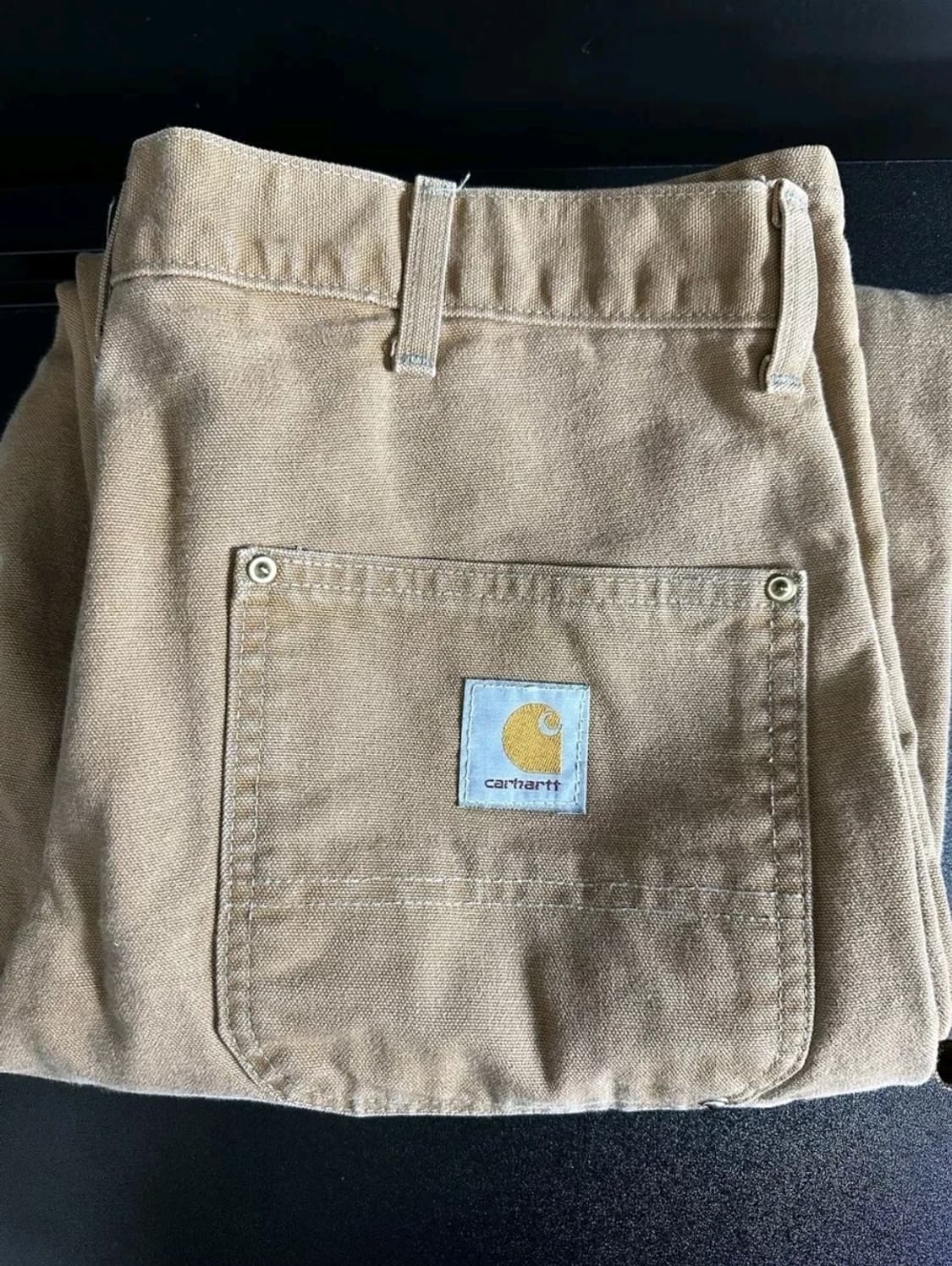 OG USA Vintage 칼하트 B01 BRN 더블니 팬츠 38X32 상품이미지5