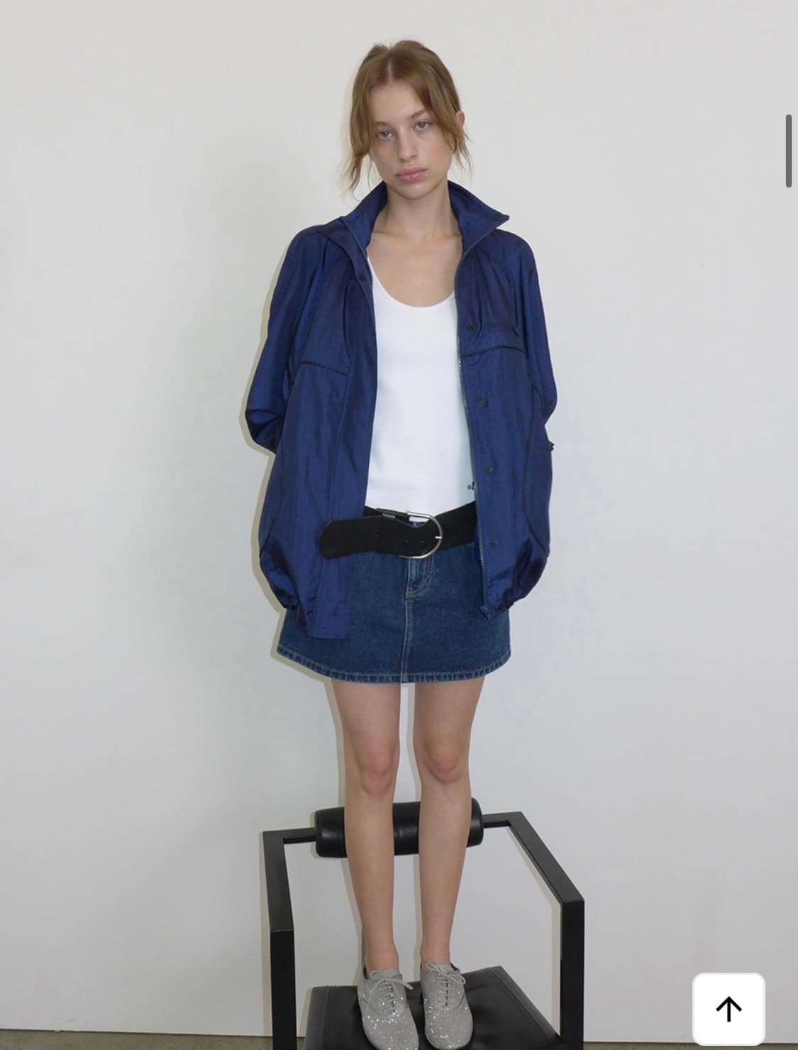 오버듀플레어 데님 미니스커트 청치마 상품이미지1