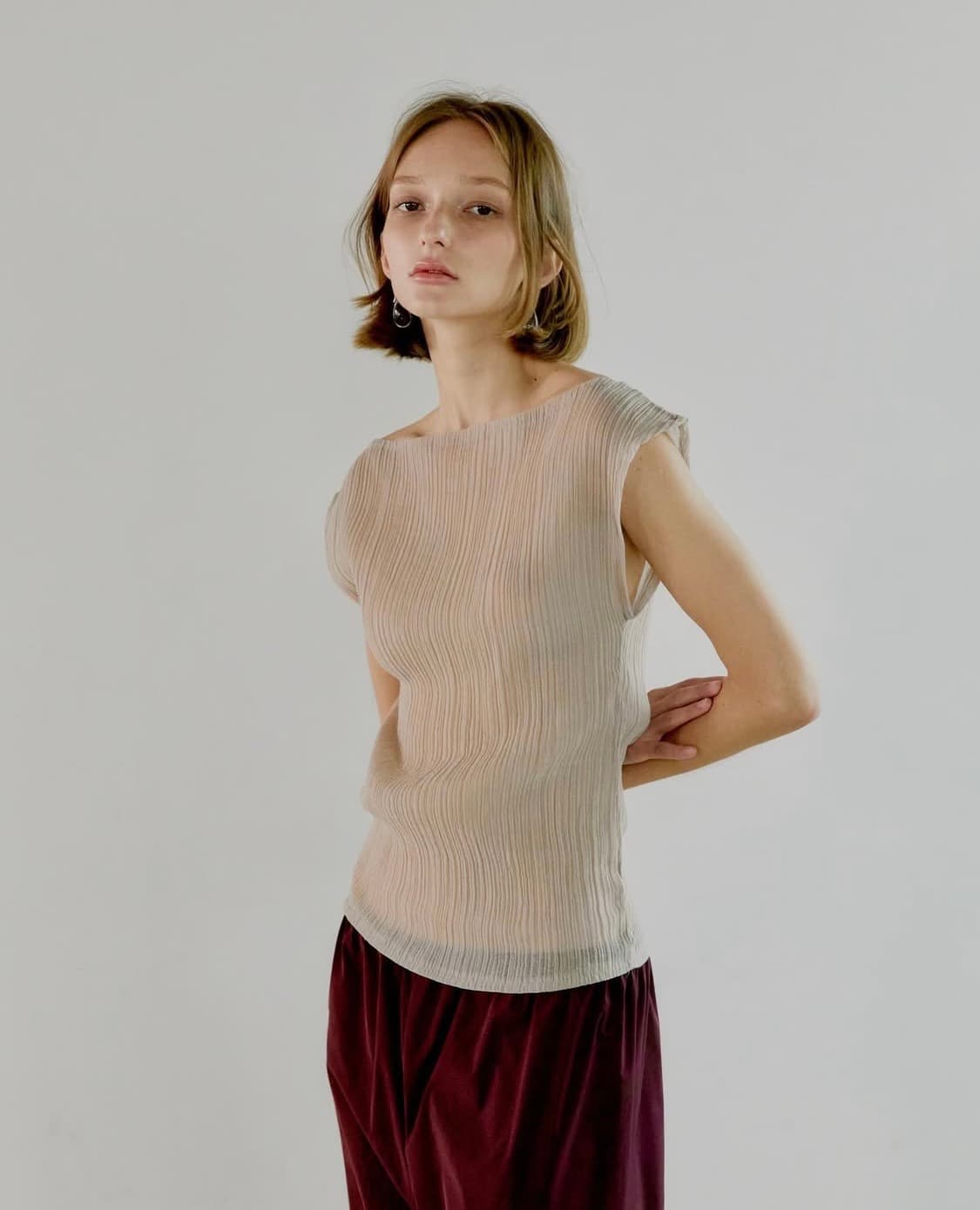 personal language) pleats top 상품이미지5
