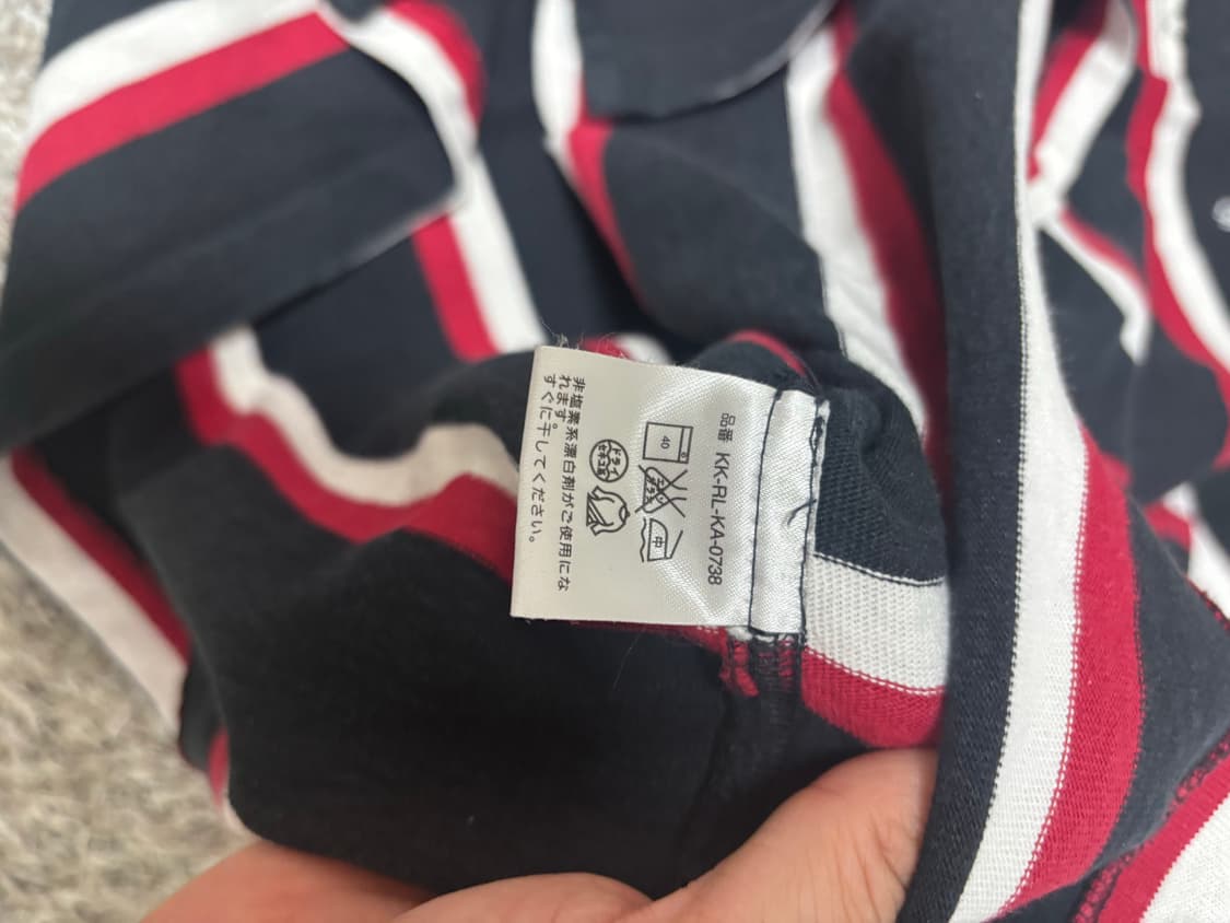 일본판 폴로 긴팔 카라티 95-100 상품이미지5