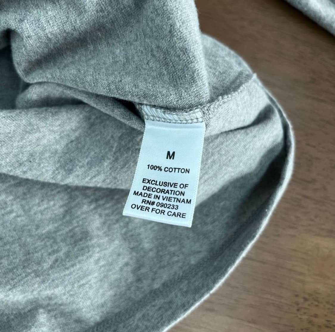 피어오브갓 에센셜 롱슬리브 티셔츠 그레이 M 상품이미지4