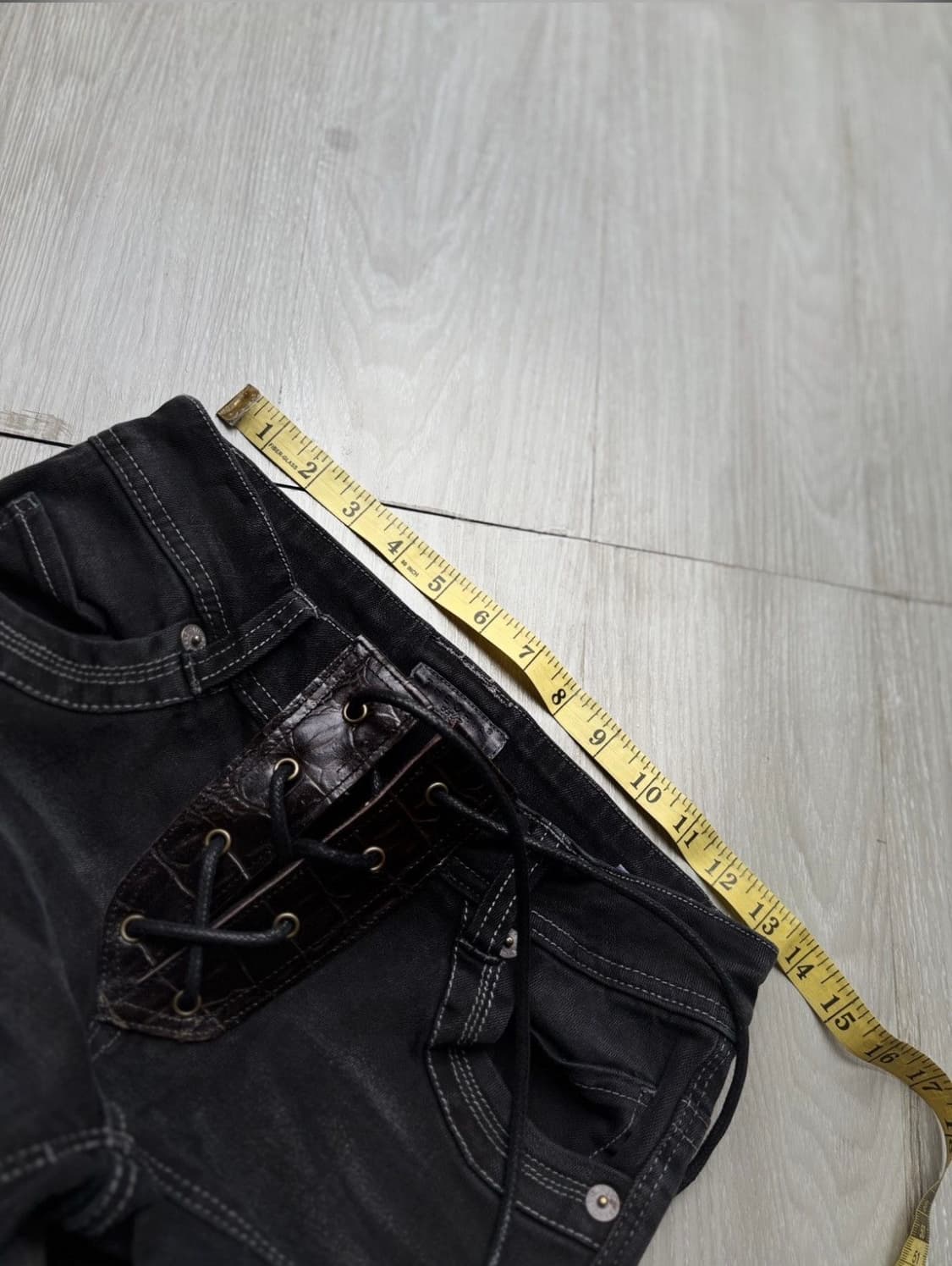 THEORIA 레이스업 플레어진 상품이미지5