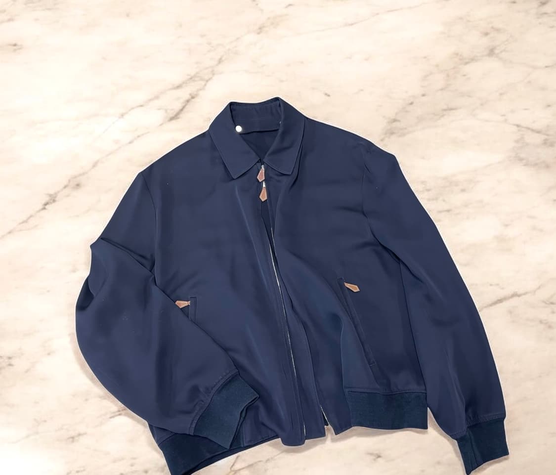 에르메스 탈부착 카라 네이비 블루종 상품이미지1