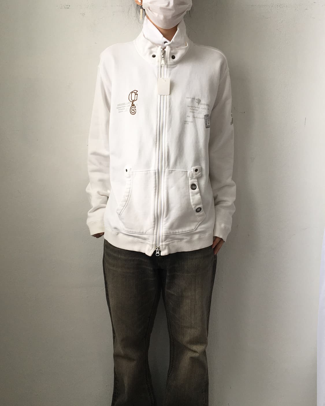 High neck cotton zip up 상품이미지9