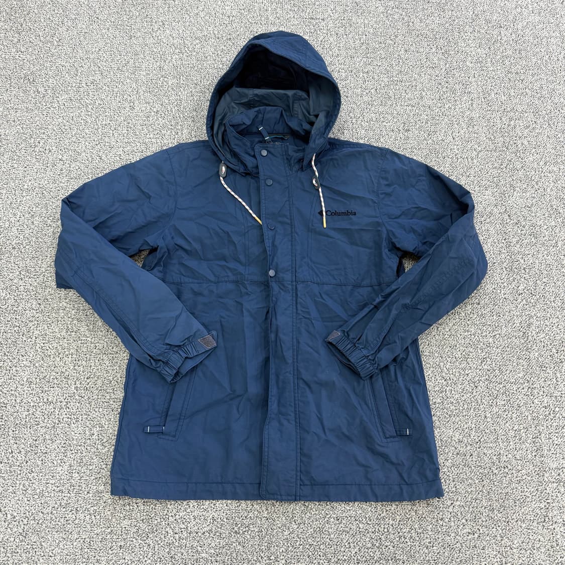 [M] 컬럼비아 네이비 나일론 바람막이 윈드브레이커  0109T1 상품이미지1