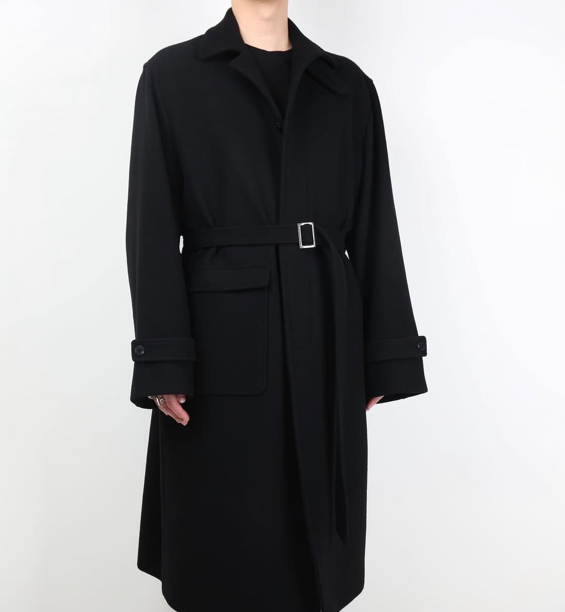 이얼즈어고 timeleap.02-2 싱글 belted 코트 상품이미지1