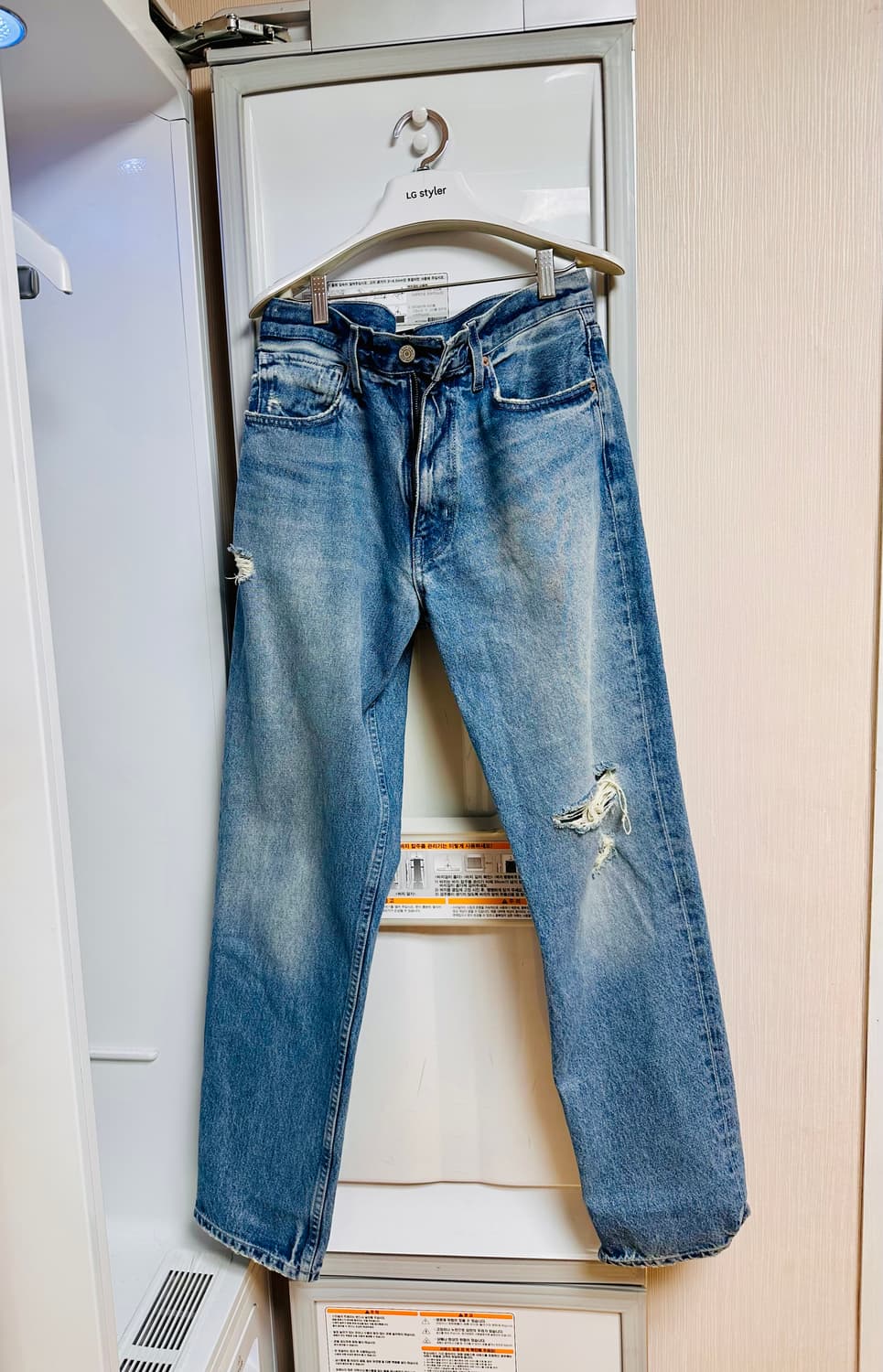 이지 갭 데님 팬츠 연청 상품이미지1