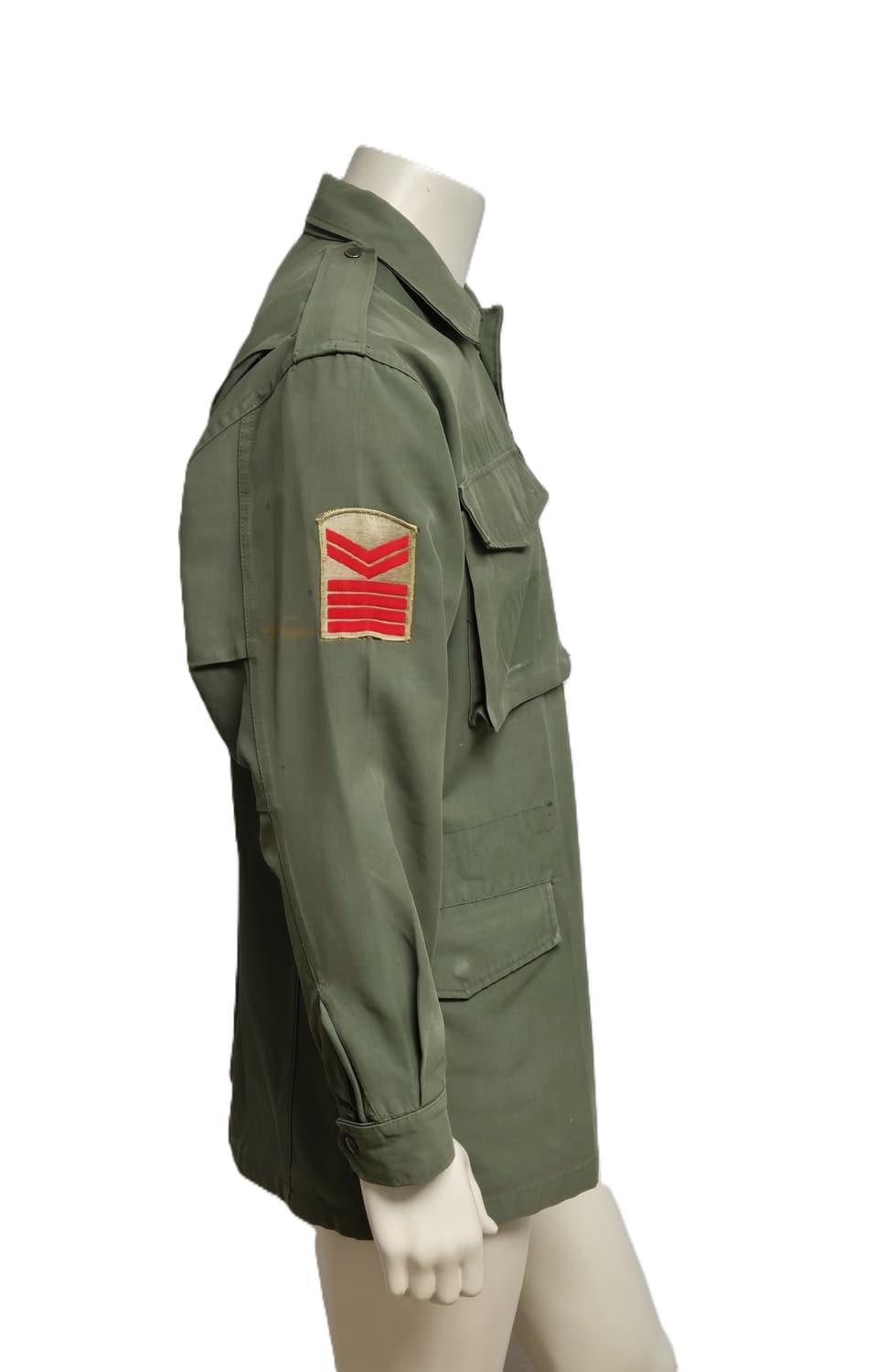 육군 구형 중사 민무늬 야전상의 전투복 상의 자켓 (L) 상품이미지3