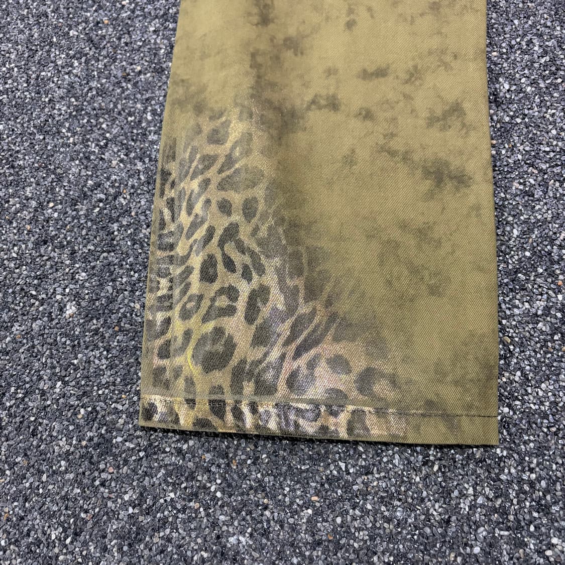 빈티지 레오파드 패턴 다이 데님 팬츠 B4095 상품이미지6