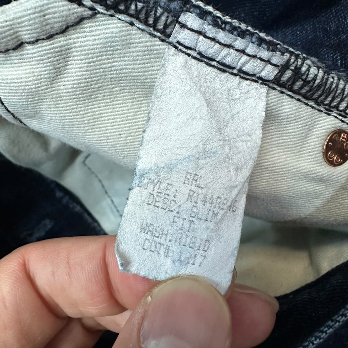 RRL 더블알엘 셀비지 데님팬츠 상품이미지8