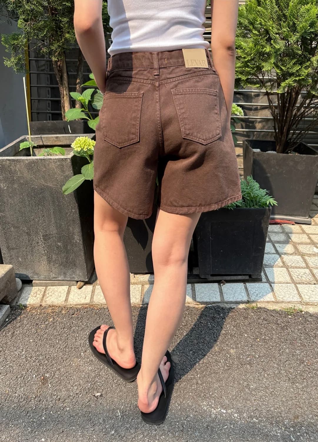 르바 Classic Staple Denim Shorts - Cocoa B 상품이미지2