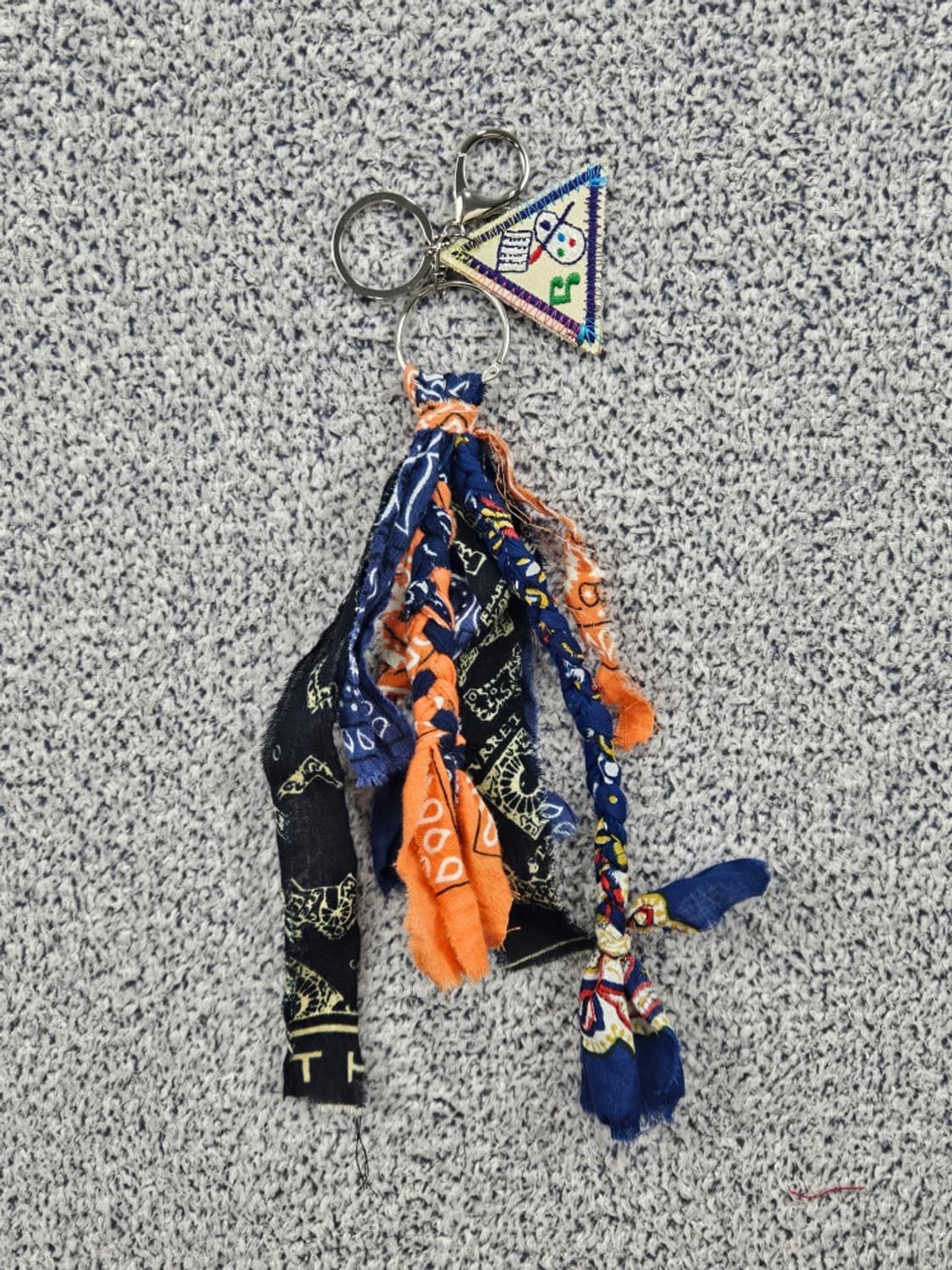 핸드메이드 커스텀 패치 반다나 카라비너 키링 / 11677 상품이미지1