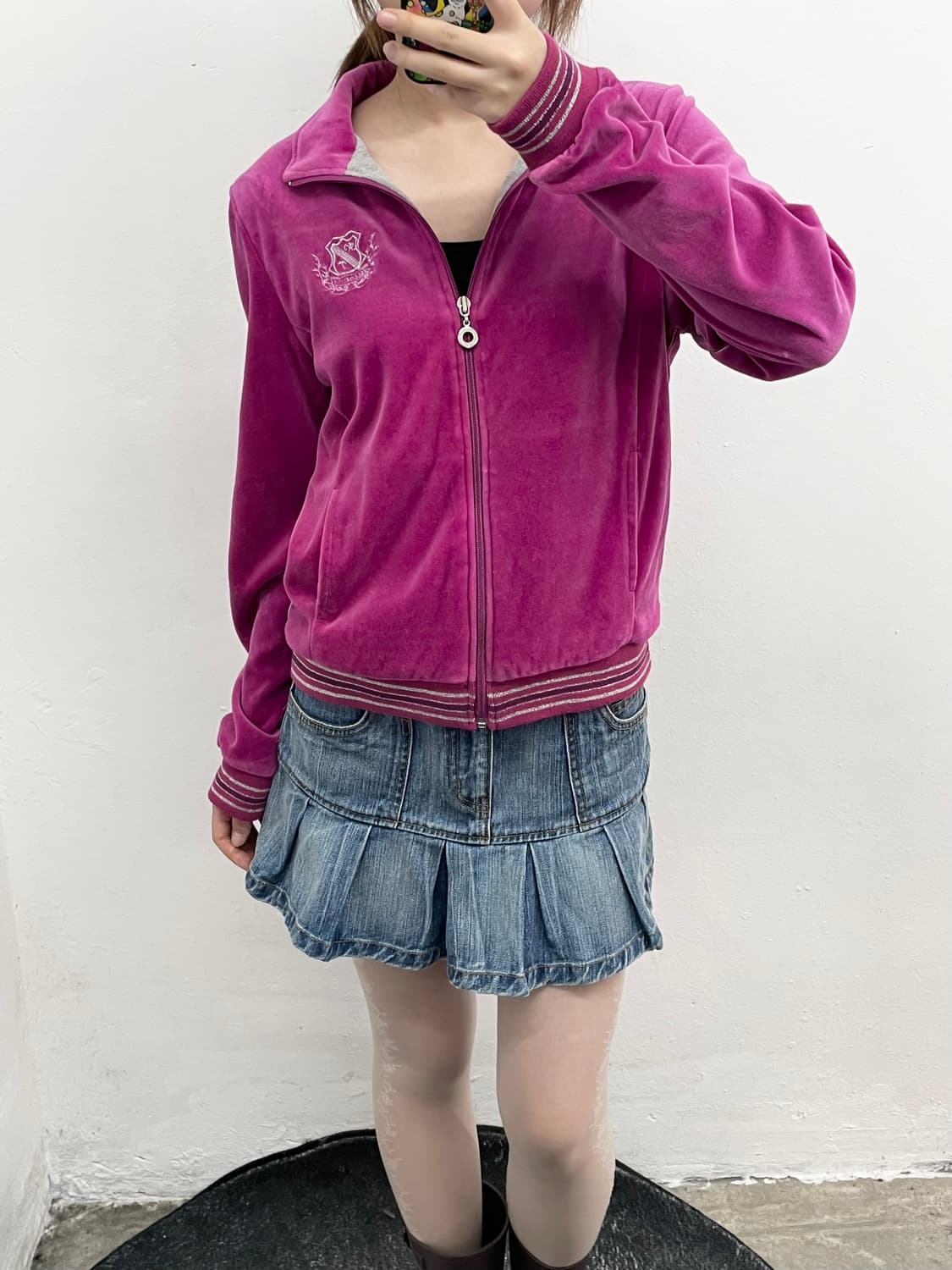 헬로키티 핑크 벨벳 집업 상품이미지4