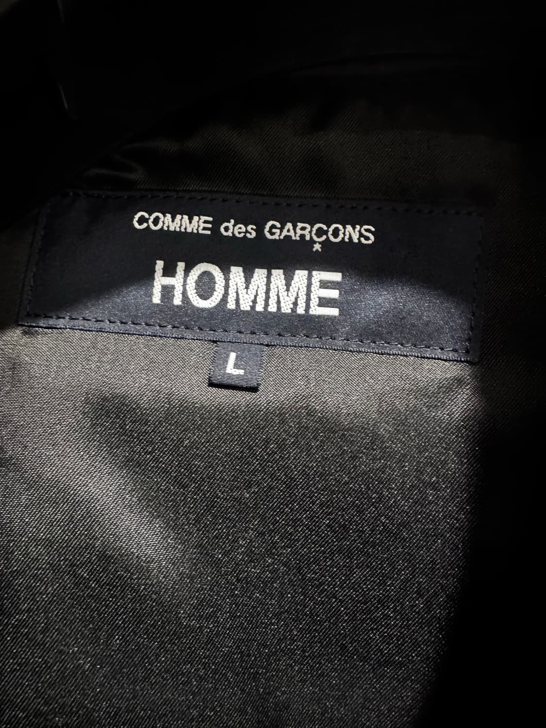 꼼데가르송옴므 나일론 봄버 L 상품이미지3