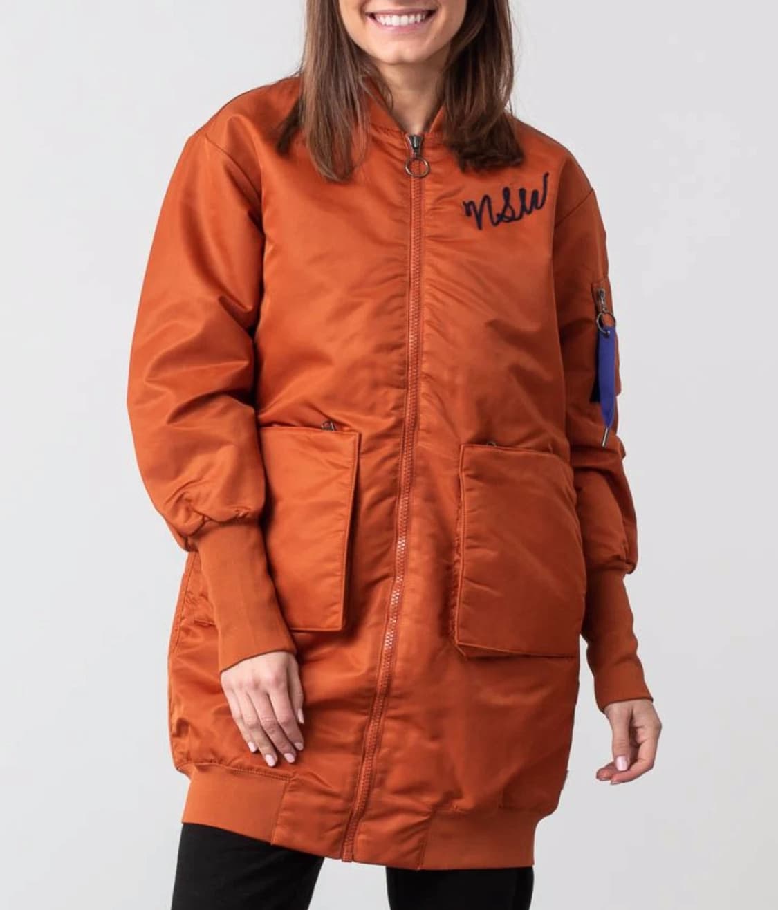 나이키 NSW 여성 MA-1 롱 봄버 자켓 M 상품이미지1