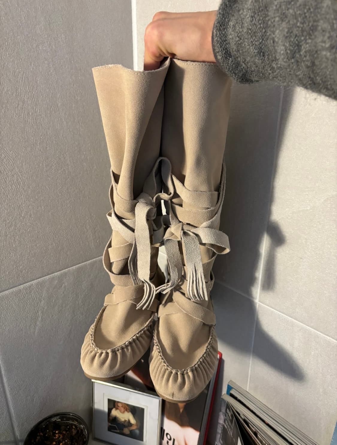 디젤 스웨이드 본디지 부츠 상품이미지3