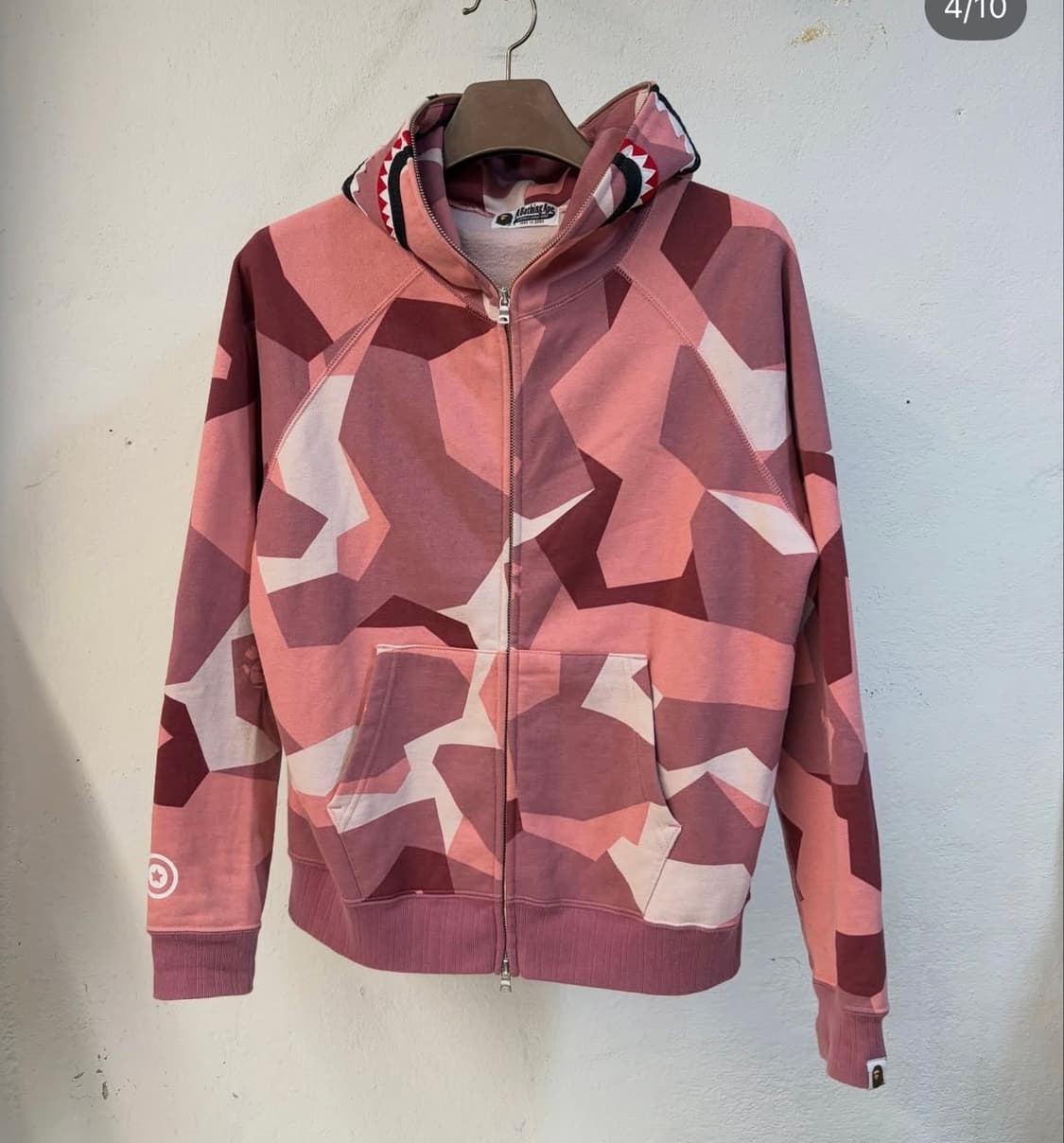 베이프 딸기우유 샤크 후드 상품이미지4