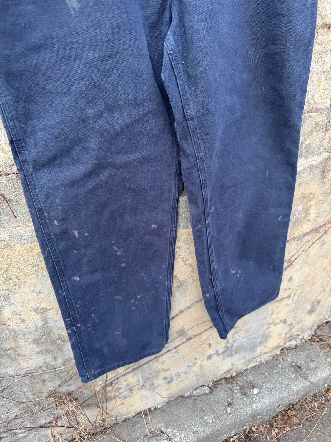 칼하트 빈티지 b11 mdt 네이비 싱글니 카펜터 워크 팬츠 상품이미지4