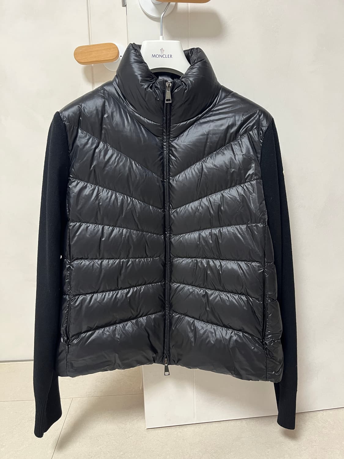 몽클레어 울 니트패딩 블랙M 상품이미지1