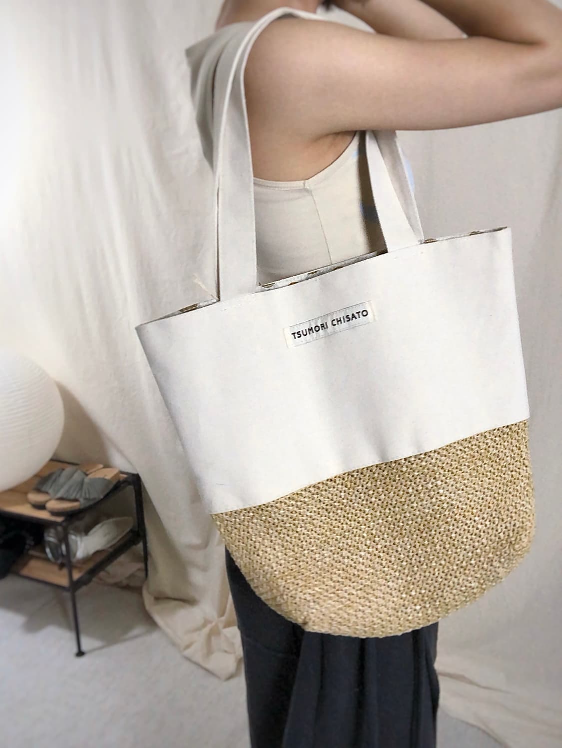 Tsumori Chisato 츠모리치사토 라탄 토트백 상품이미지6