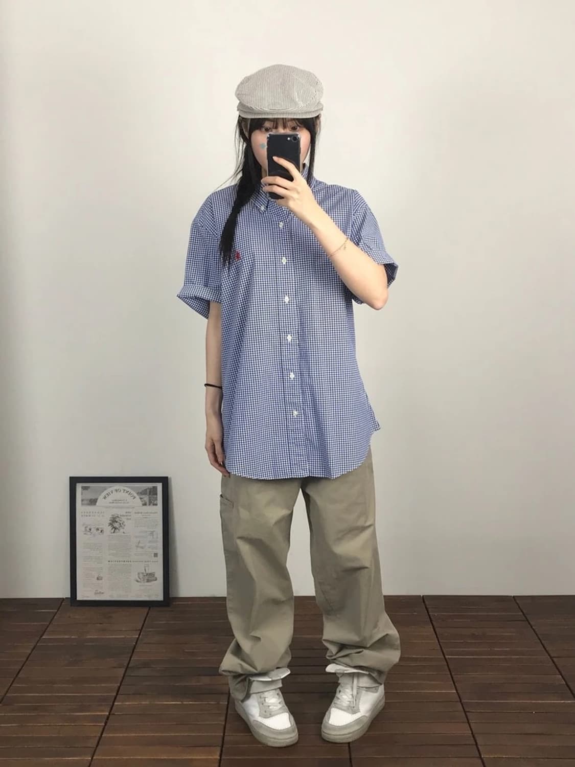 Polo Ralph Lauren Blue Gingham Shirt 상품이미지1